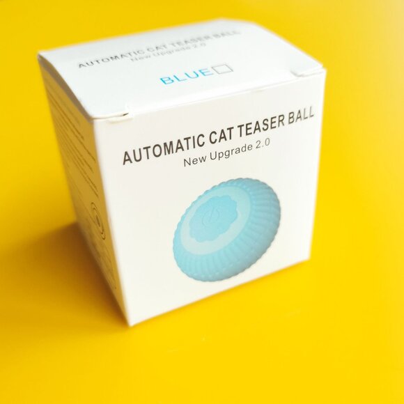 Mini Smart Pet Toy Ball Auto Obstacle Avoidance USB-C Rechargeable Colorful Ligh - Picture 3 of 4